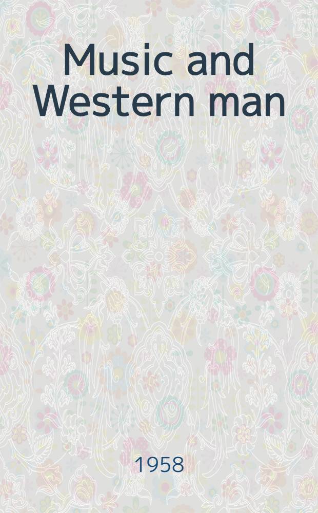 Music and Western man