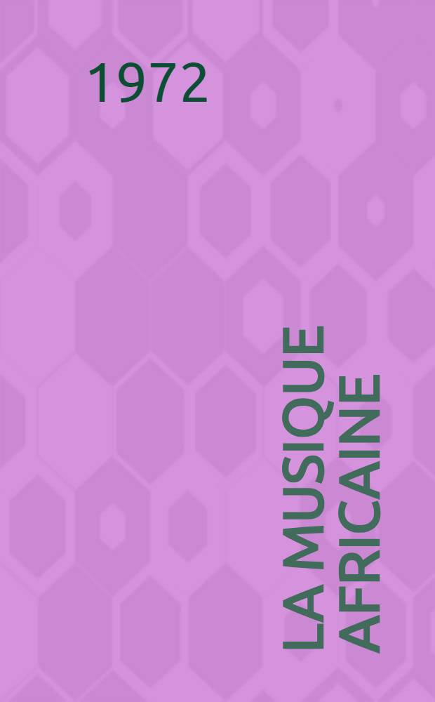 La Musique africaine