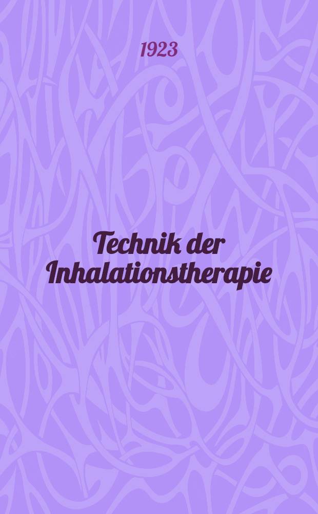 Technik der Inhalationstherapie