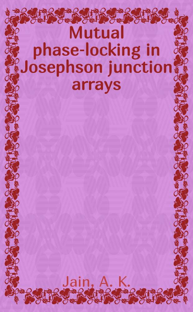 Mutual phase-locking in Josephson junction arrays