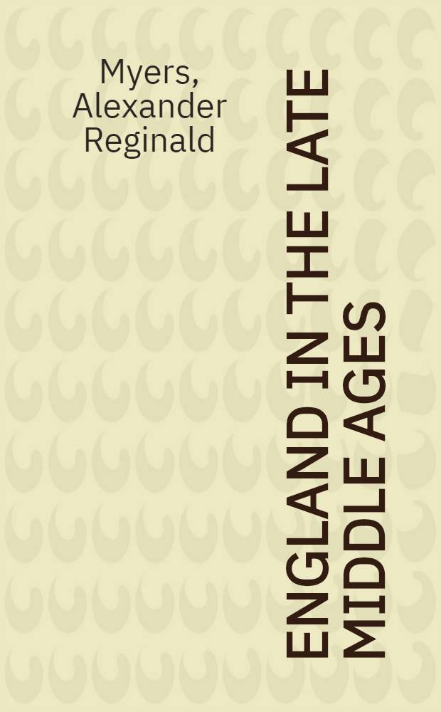 England in the late Middle Ages