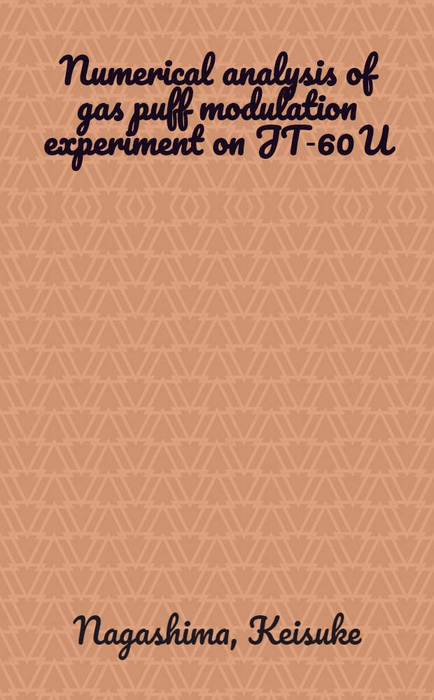 Numerical analysis of gas puff modulation experiment on JT-60 U