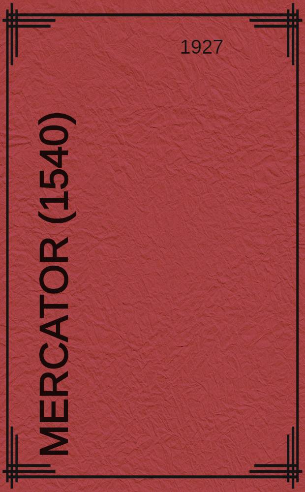Mercator (1540)
