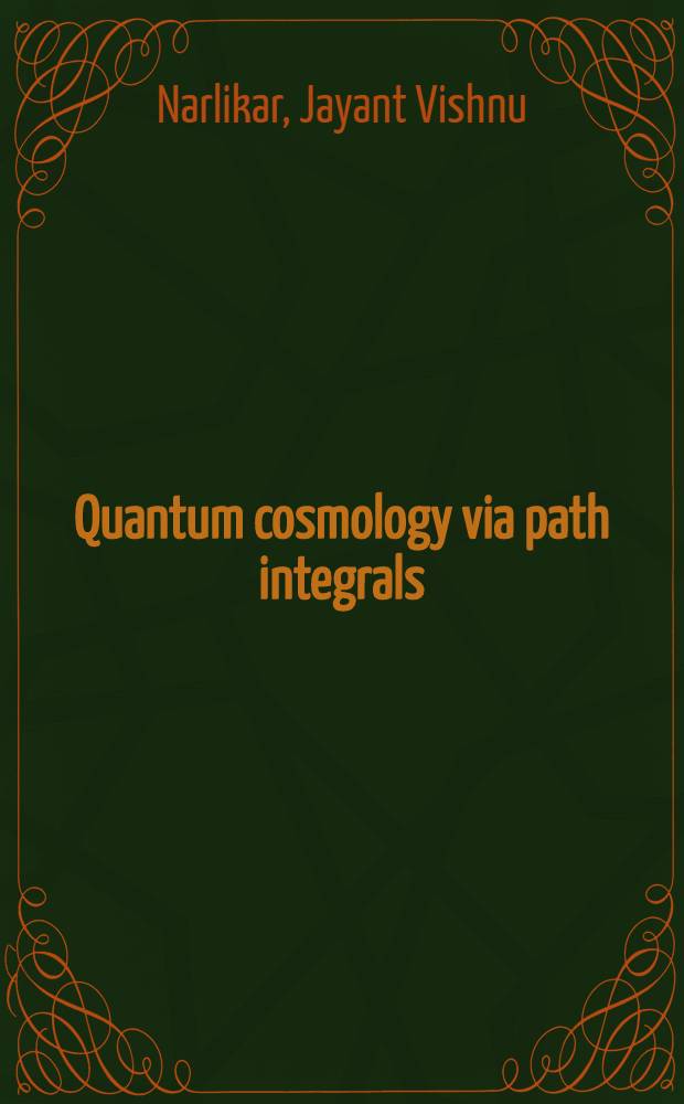 Quantum cosmology via path integrals