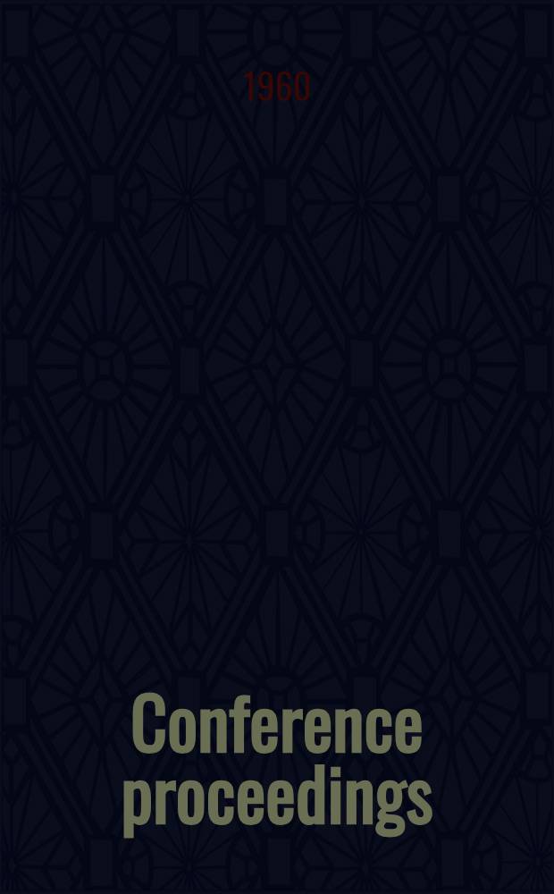 Conference proceedings : Spons. by Professional group on military electronics Inst. of radio engineers