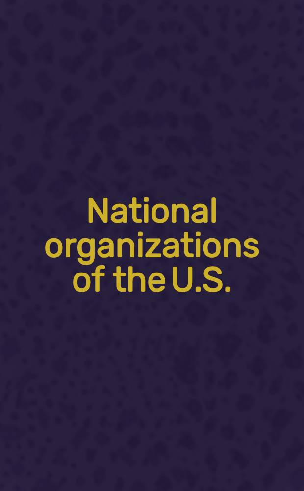 National organizations of the U.S.