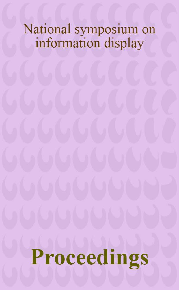 [Proceedings]