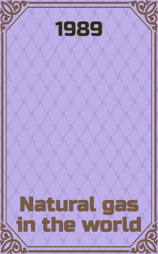 Natural gas in the world : Outlook to 2000
