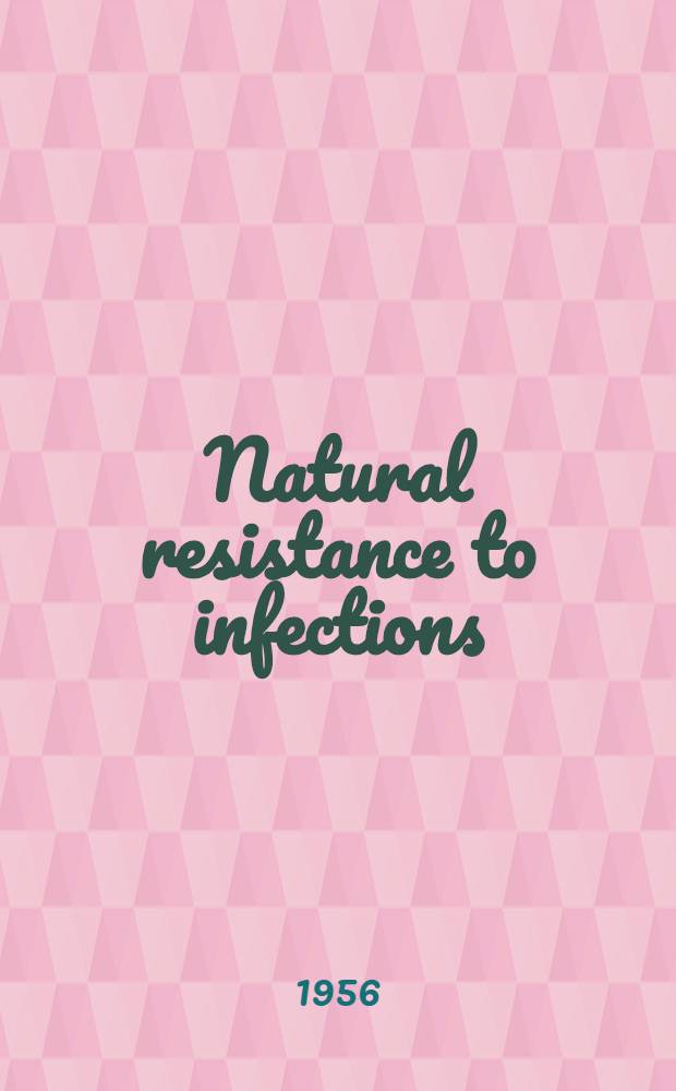 Natural resistance to infections : Symposium