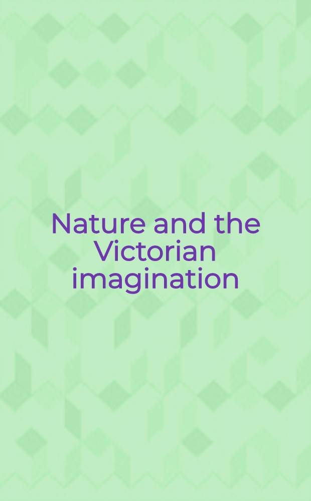Nature and the Victorian imagination
