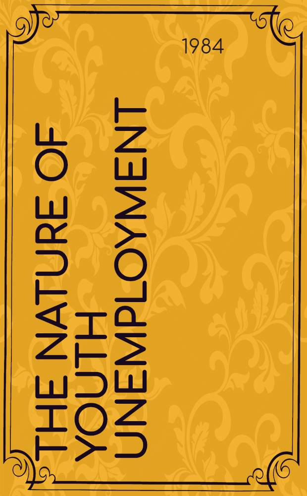 The nature of youth unemployment : An analysis for policy-makers