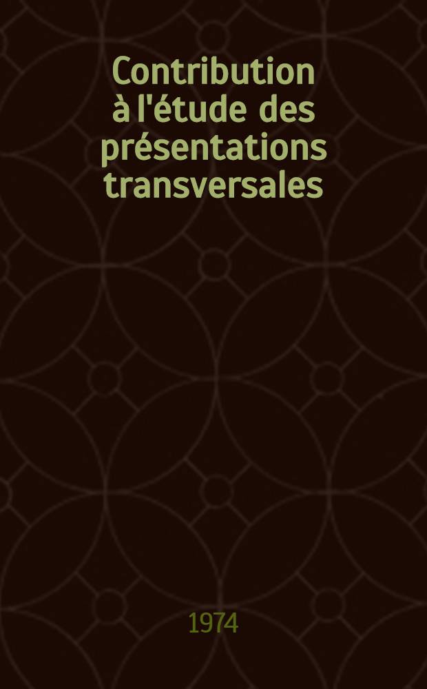 Contribution à l'étude des présentations transversales : À propos de 471 cas en série continue : Thèse ..