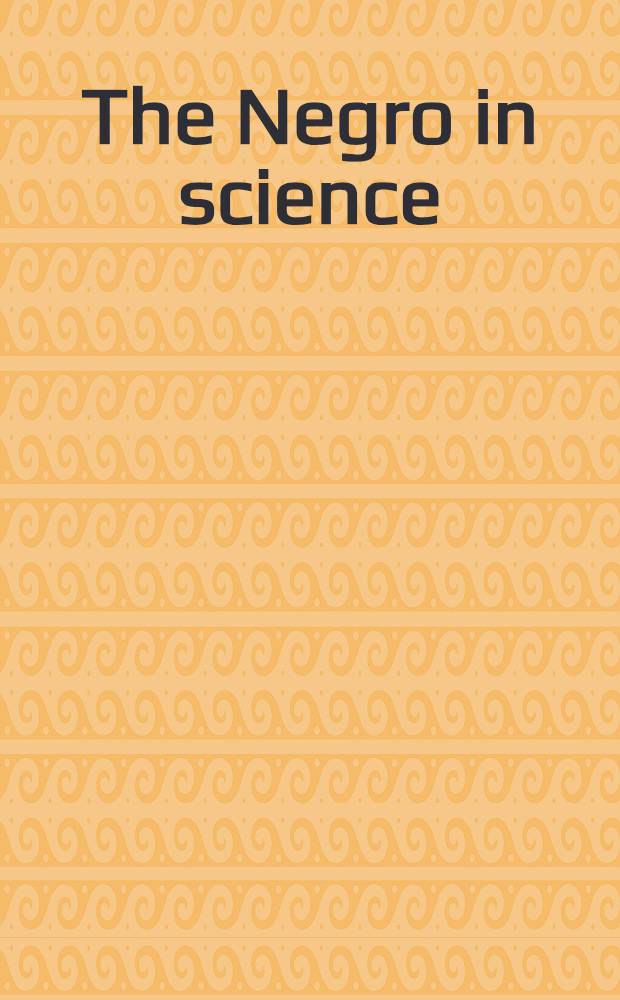 The Negro in science