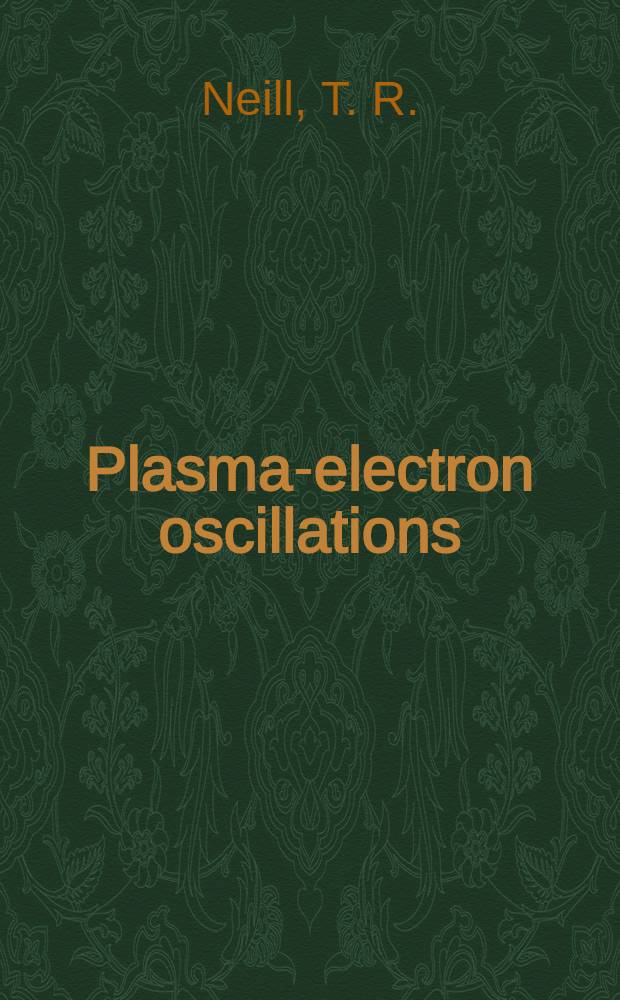 Plasma-electron oscillations