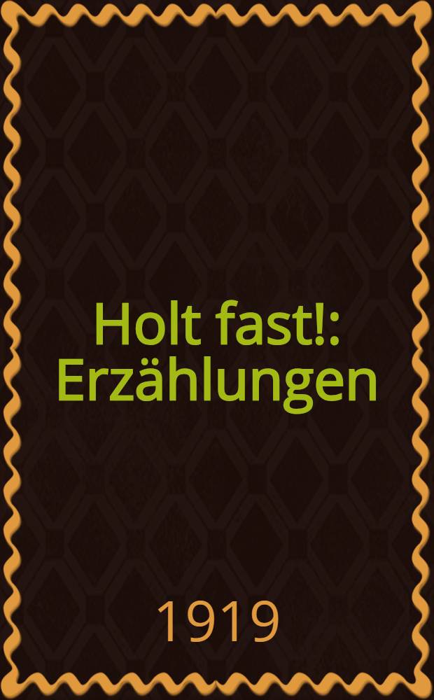 Holt fast! : Erzählungen