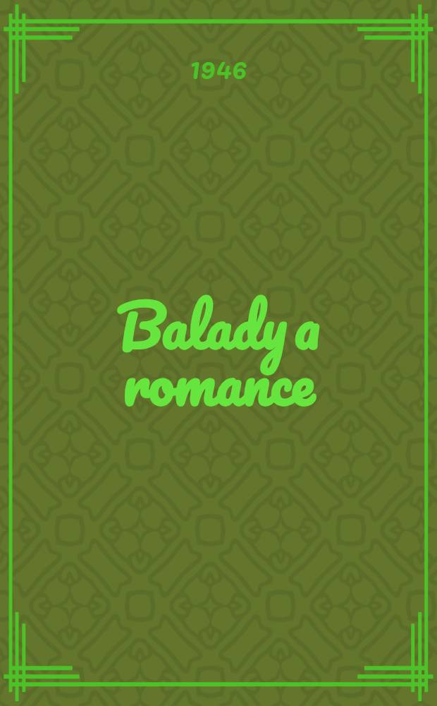 Balady a romance