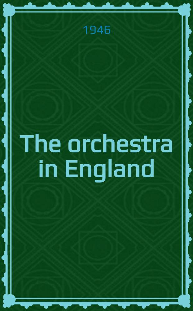 The orchestra in England : A social history