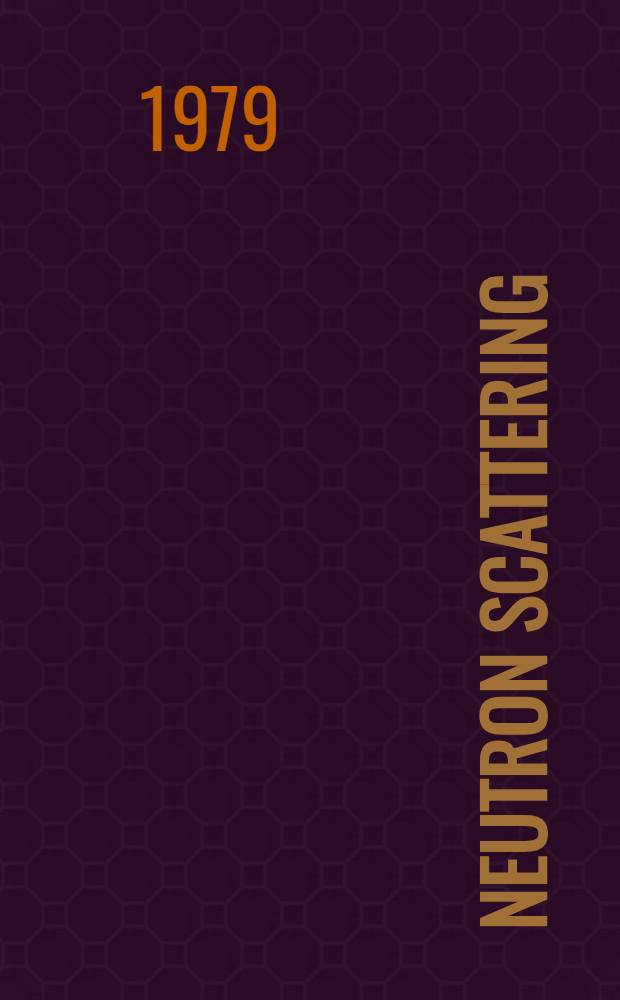 Neutron scattering