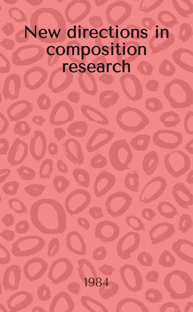 New directions in composition research