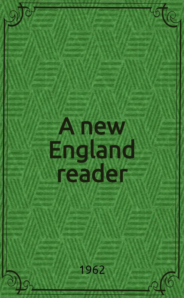 A new England reader