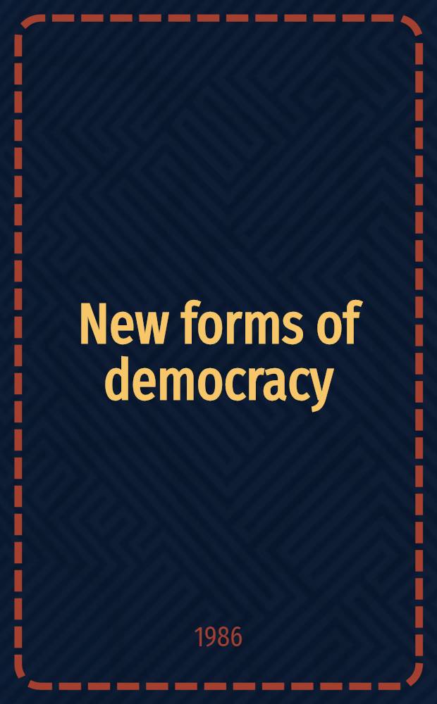 New forms of democracy