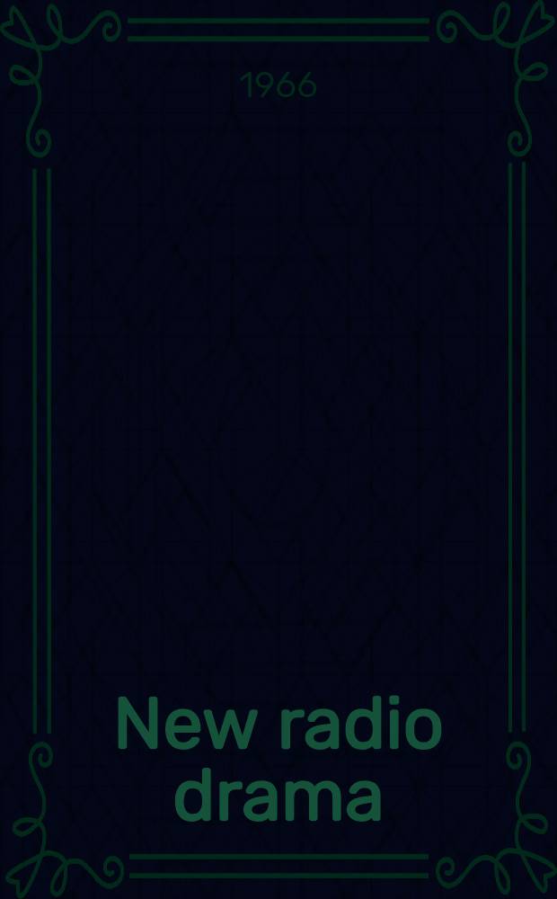 New radio drama