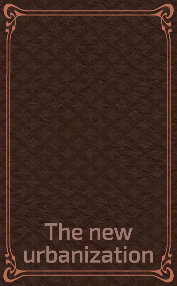 The new urbanization
