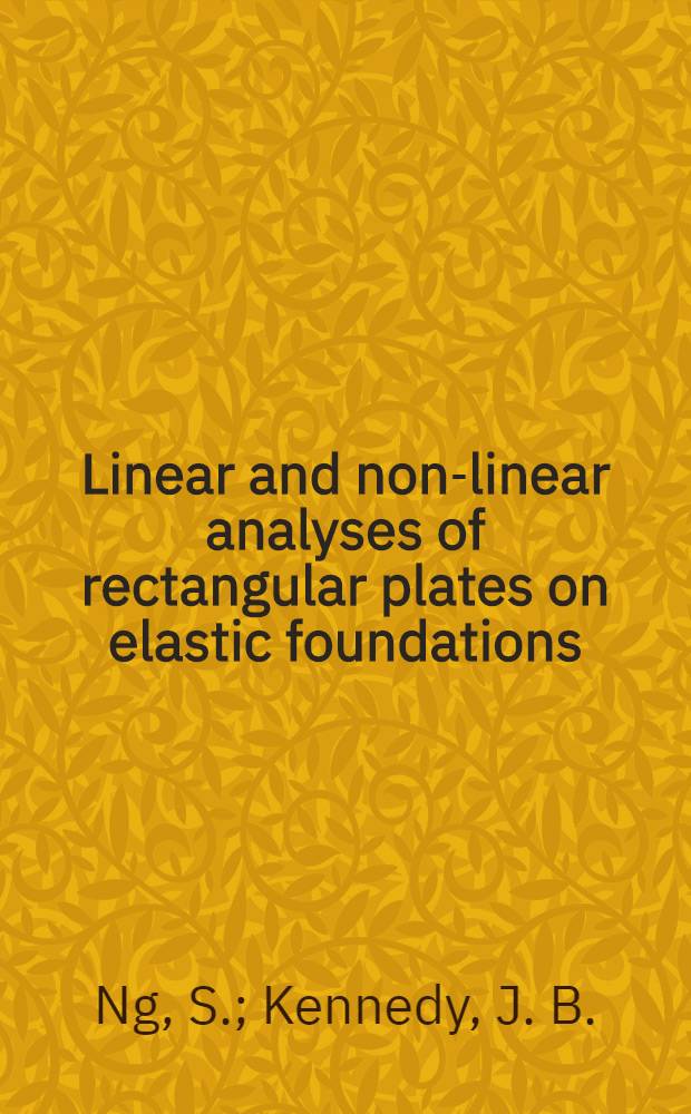 Linear and non-linear analyses of rectangular plates on elastic foundations