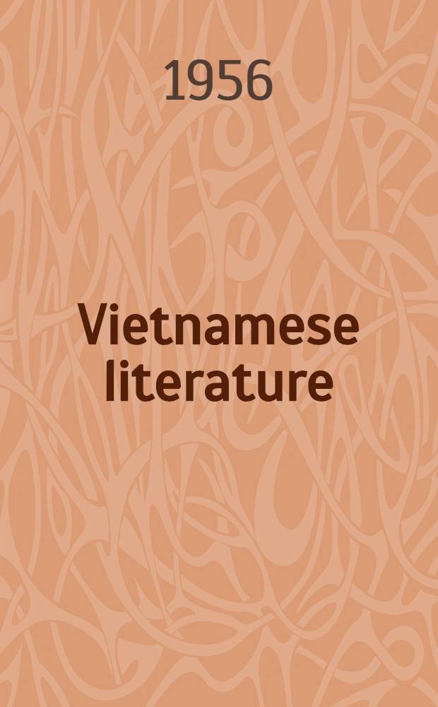 Vietnamese literature : A sketch