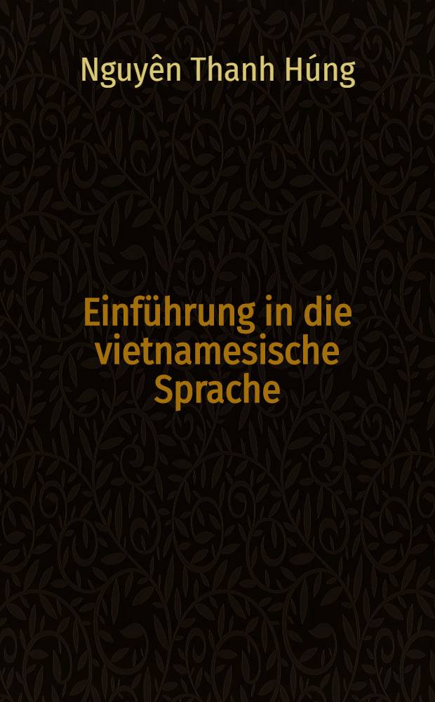 Einf&uuml;hrung in die vietnamesische Sprache