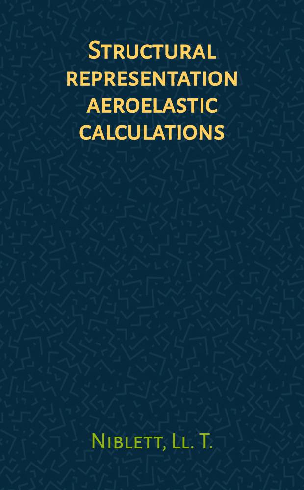 Structural representation aeroelastic calculations