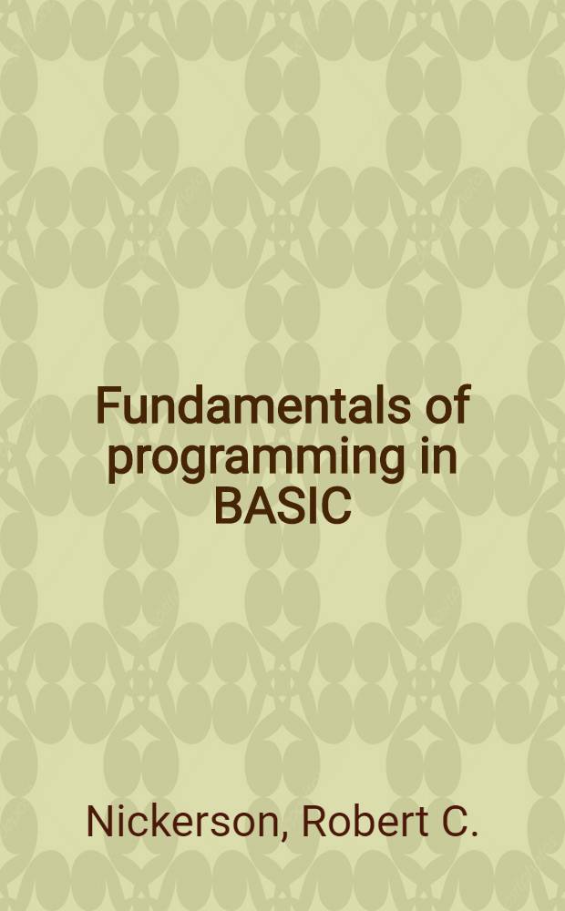 Fundamentals of programming in BASIC