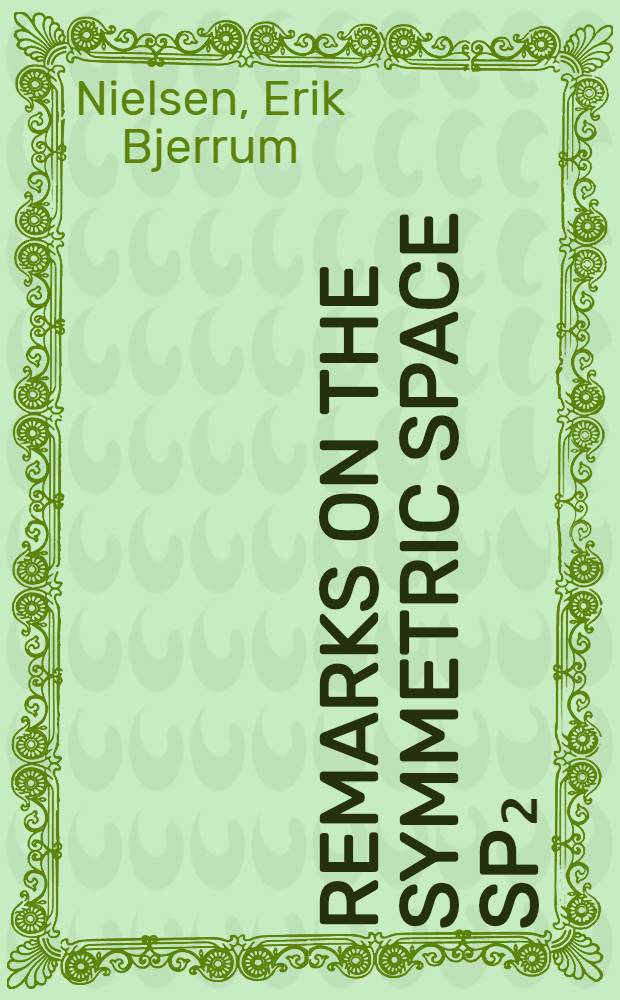 Remarks on the Symmetric space Sp₂(H) / U(H) and its quantization