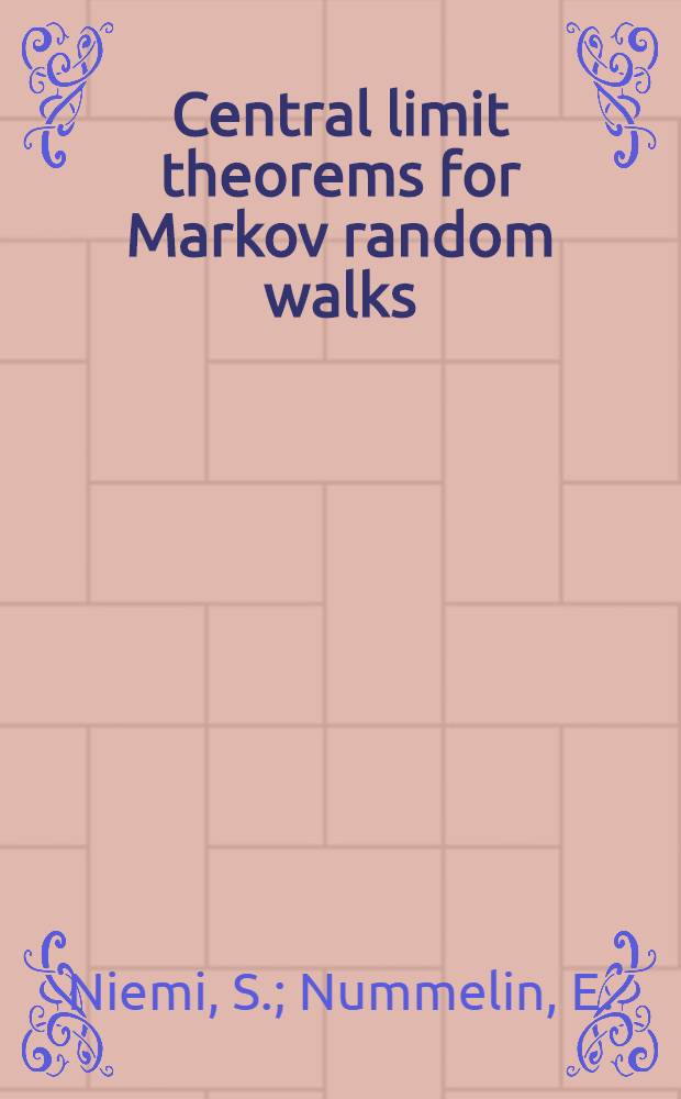 Central limit theorems for Markov random walks