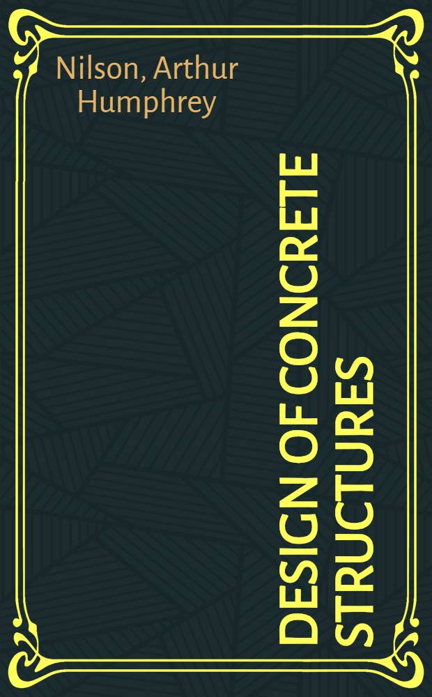 Design of concrete structures
