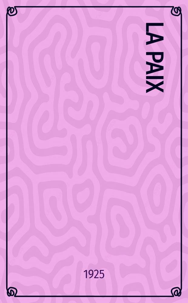 La paix