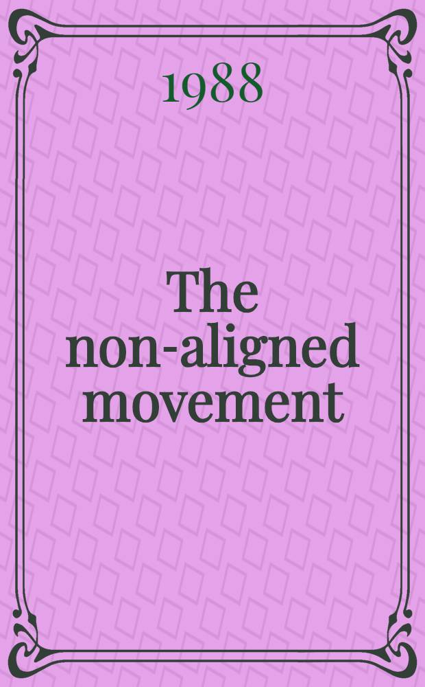 The non-aligned movement