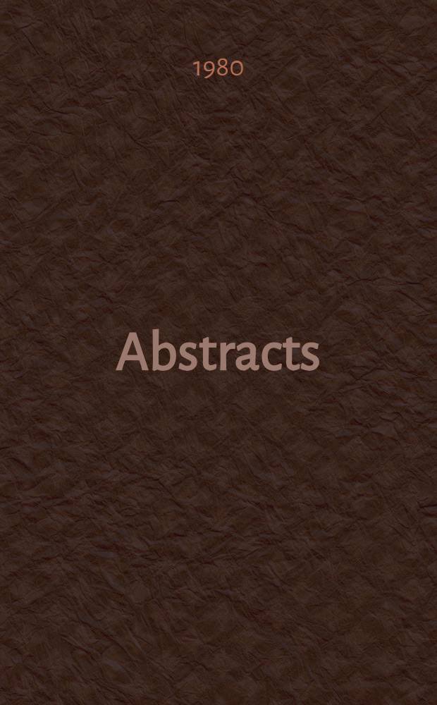 Abstracts