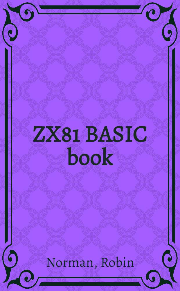ZX81 BASIC book