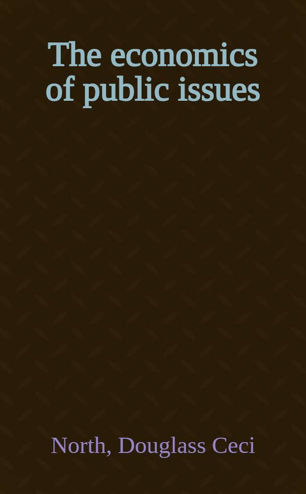 The economics of public issues