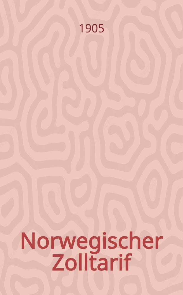 Norwegischer Zolltarif