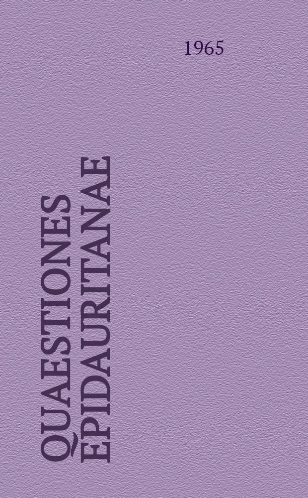 Quaestiones epidauritanae