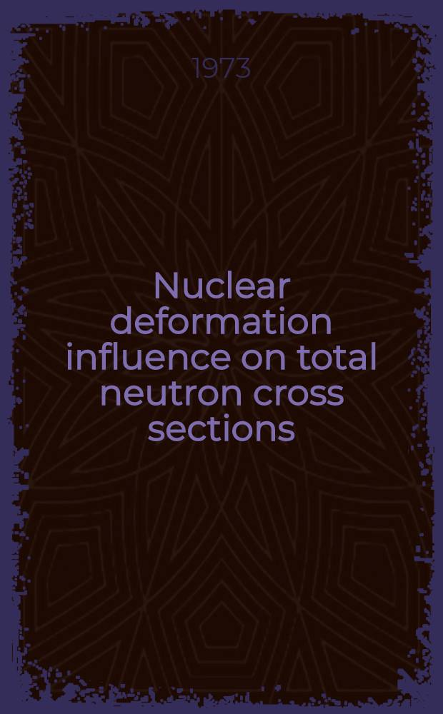 Nuclear deformation influence on total neutron cross sections