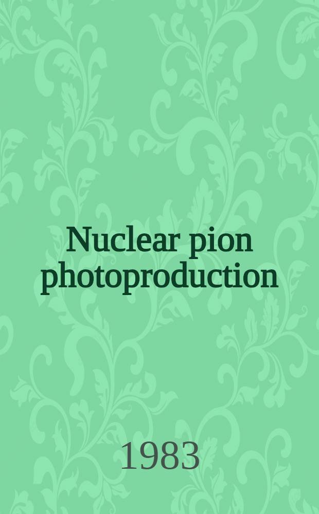 Nuclear pion photoproduction : A theory a. the &sup1;⁶O (&gamma;, &pi;) &sup1;⁶N (bound) example