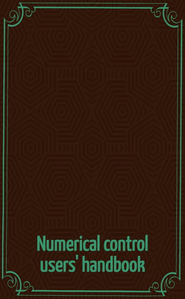 Numerical control users' handbook