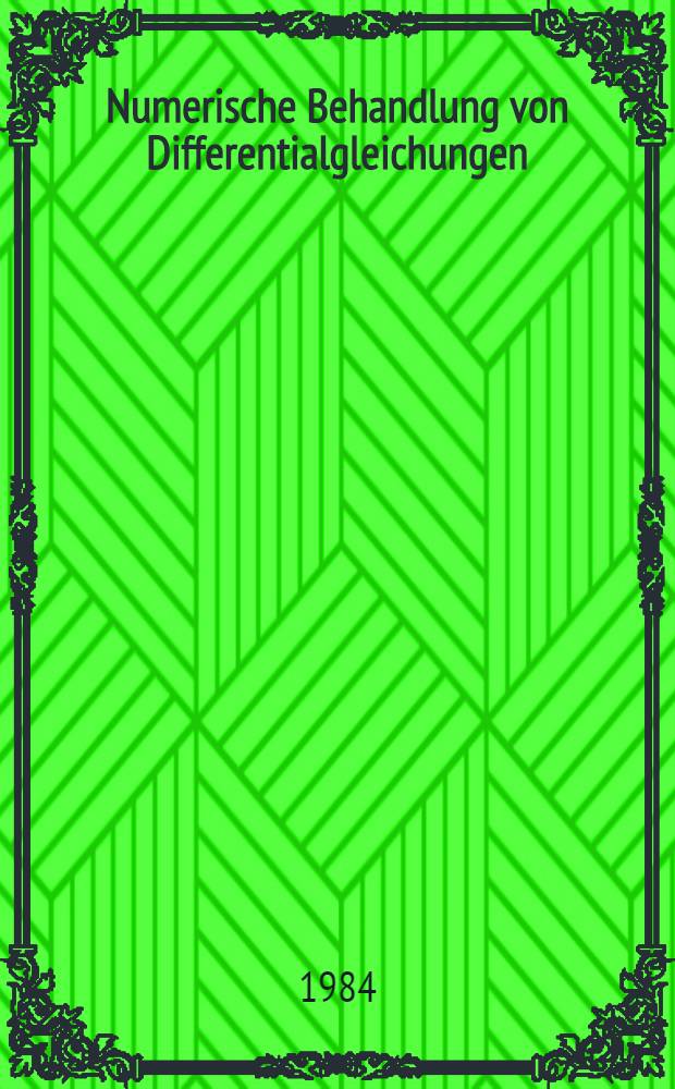 Numerische Behandlung von Differentialgleichungen