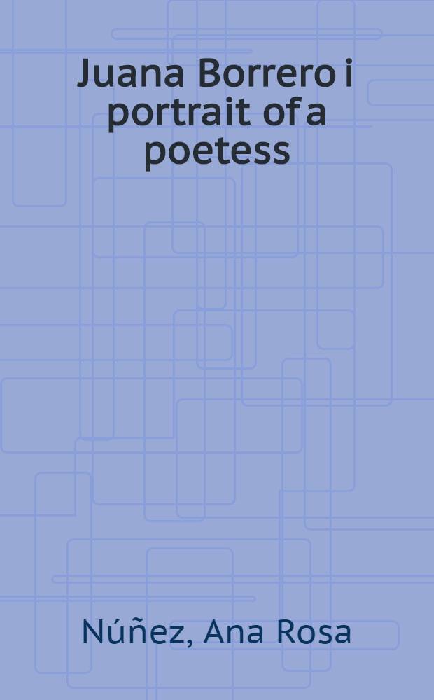 [Juana Borrero i portrait of a poetess