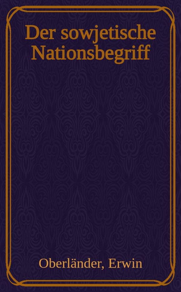 Der sowjetische Nationsbegriff