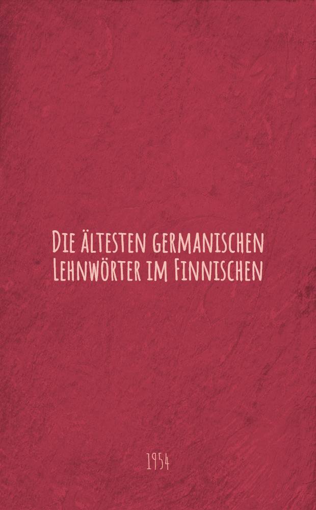 Die ältesten germanischen Lehnwörter im Finnischen