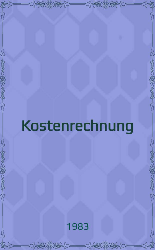 Kostenrechnung